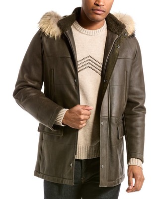 

Кожаная парка Kiton мужская, Na, NA