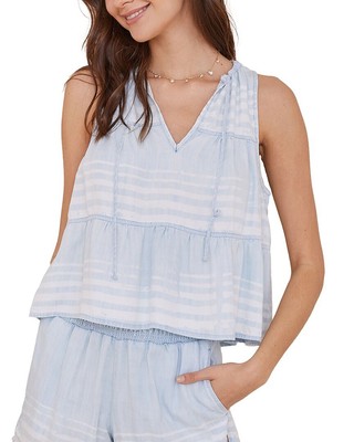 

Женская многоярусная майка с завязками Bella Dahl, Amstwamalfi stripe wash