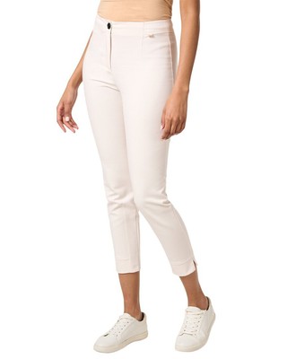

Marc Cain Белые узкие женские брюки из эластичного хлопка, White stretch, NA