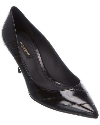 

Женские кожаные туфли Dolce - Gabbana черные 36,5, Черный, NA
