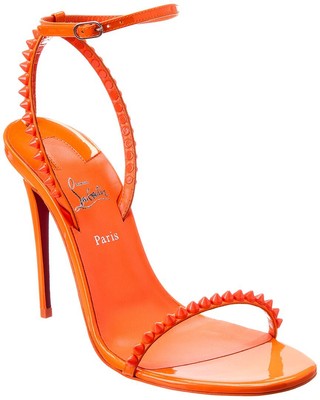 

Christian Louboutin So Me 100 Женские лакированные сандалии, Оранжевый, NA