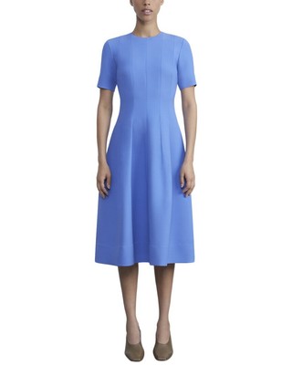 Женское расклешенное платье из смеси шерсти и шелка Lafayette 148 New York