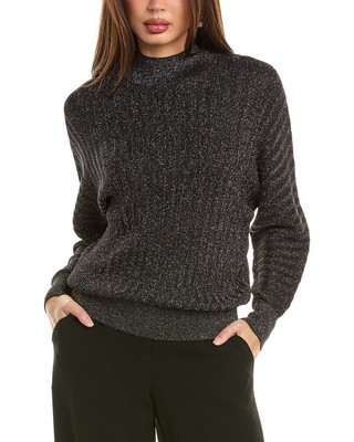 Свитер Elie Tahari Metallic Dolman Женский черный S