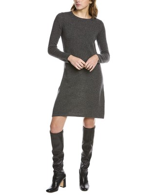 

Кашемировое платье-свитер с круглым вырезом Forte Cashmere Женское, Серое, Grey