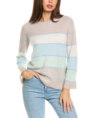 Женский кашемировый пуловер Forte Cashmere в широкую полоску M