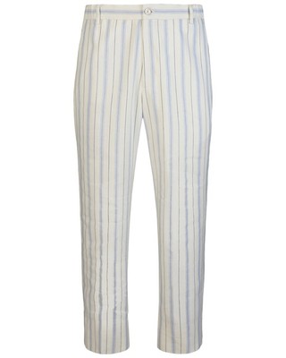 

Мужские брюки из шелка и льна Gucci Fo, Light blue, NA