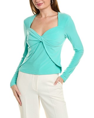 Женский скрученный топ Bcbgmaxazria синего цвета Xs