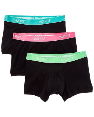 

Мужские трусы-боксеры 2(X)Ist 3Pk, Pk black w/ asst wbs, NA