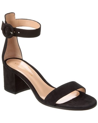 

Gianvito Rossi Versilia 60 Женские замшевые сандалии, Черный, NA