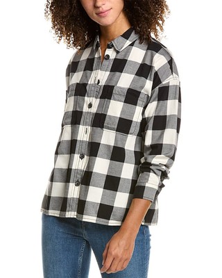 

Женская фланелевая куртка-рубашка в клетку Madewell Buffalo, Черный, NA
