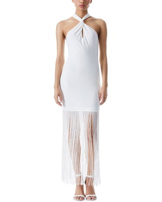 

Женское платье Alice + Olivia Steph с бахромой, Aoff white