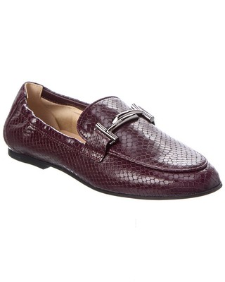 

Женские кожаные лоферы с тиснением Tod S Double T, NA