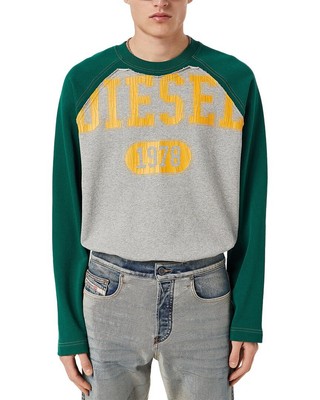 

Толстовка Diesel реглан мужская зеленая, Зеленый, NA