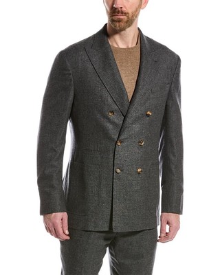 

Мужской костюм из 2 предметов Brunello Cucinelli из смесового кашемира и шелка