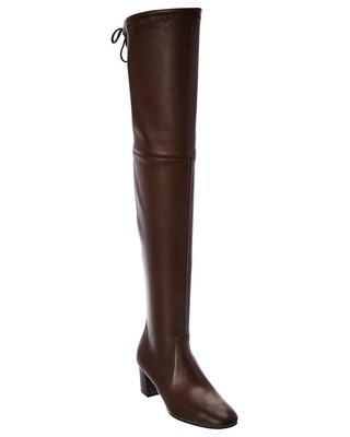 

Stuart Weitzman Genna 60 Женские кожаные ботинки, Коричневый, NA