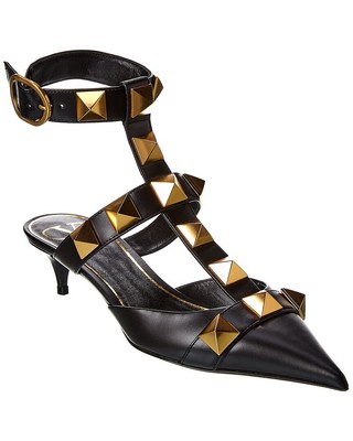 Туфли-лодочки Valentino Roman Stud 40 с кожаным ремешком на щиколотке женские 36,5