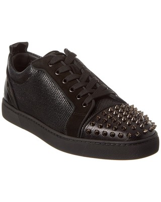 

Christian Louboutin Louis Junior Orlato Кожаные Кроссовки Мужские, Черный, NA