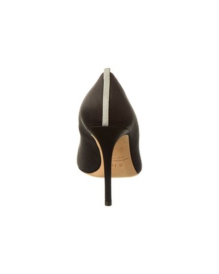 Pre-owned Sjp By Sarah Jessica Parker Ola 100 Satin Pump Women's In Black