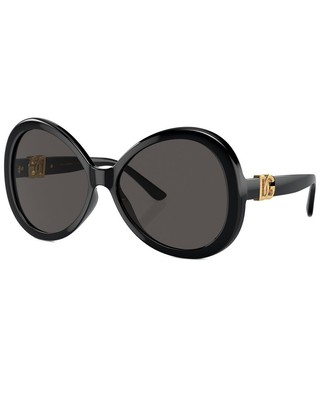 Солнцезащитные очки Dolce & Gabbana Womens Dg6194u 60 мм Женские черные