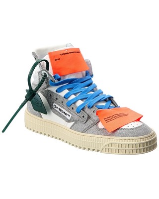 

Женские кроссовки Off-White 3.0 Off Court Special с блестками и кожей, Серебряный, NA