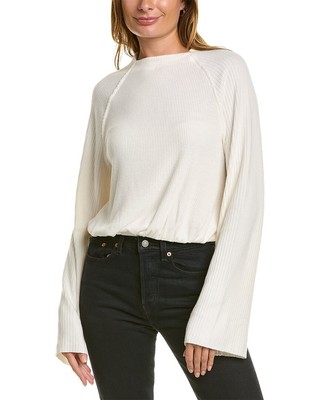 Project Social Футболка Maxine Cozy Rib Top женская белая L