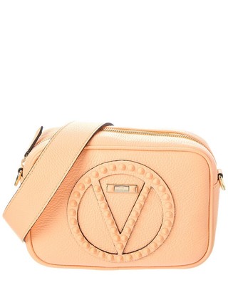 Valentino By Mario Valentino Женское кроссбоди из натуральной кожи Mia Rock розового цвета