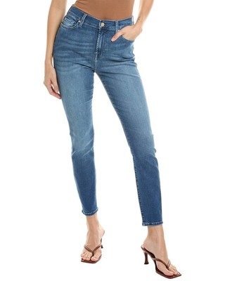 7 For All Mankind Женские джинсы Gwenevere Sal с завышенной талией, синие 23