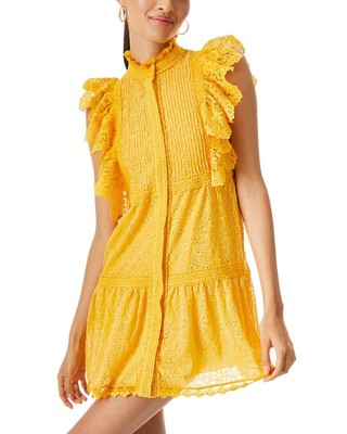 

Alice + Olivia Платье прямого кроя с оборками и воротником Pimmy, женское, Esunbeam