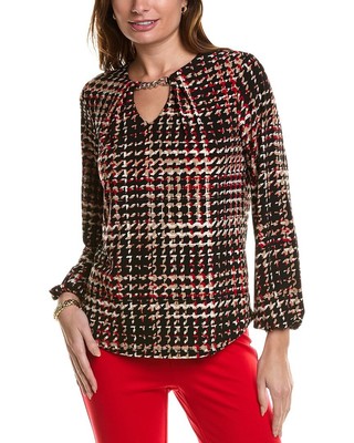 Женский топ с цепочкой на шее от Anne Klein
