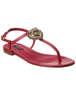 

Dolce - Gabbana Dg Женские кожаные сандалии красные, Красный, NA
