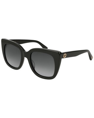 Солнцезащитные очки Gucci Womens Gg0163sn 51 мм Женские черные