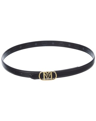 

Женский двусторонний кожаный ремень Mcm Mode Travia, черный