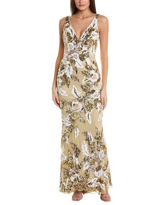 Женское платье с блестками Mac Duggal Металлик 10