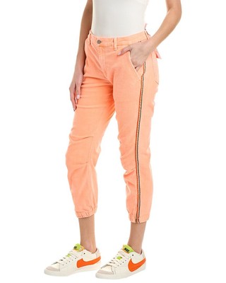 

Разные женские джоггеры со складками на молнии, Pgnorpigment neon orange