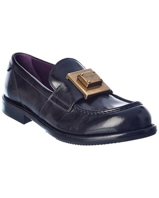 

Мужские кожаные лоферы Dolce - Gabbana черные, Черный, NA