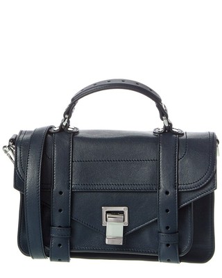 

Proenza Schouler Ps1 Tiny Кожаная Сумка Через Плечо Женская Синяя, NA