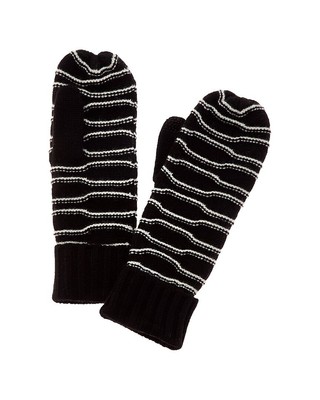 Кашемировые варежки Hannah Rose Bark Stitch Женские черные