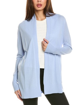 Forte Cashmere Easy Silk & Cashmere-Blend Cardigan Womens Purple Xs