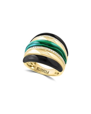 Effy Fine Jewelry 14K Кольцо с бриллиантами и драгоценными камнями весом 11,32 Карата Женское 7