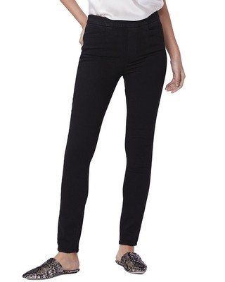 

Джинсы Paige Denim Hoxton Black Shadow с высокой посадкой и ультраоблегающими женскими джинсами, NA