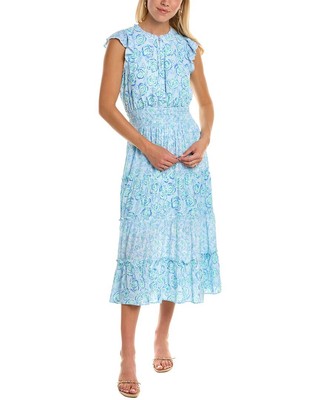 

Платье миди с присборами Sail To Sable, синее, размер, Синий