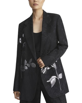 Женский блейзер из шелковой смеси Lafayette 148 New York с откидным лацканом