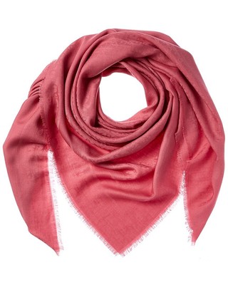 Женский шарф из смеси шерсти, шелка и кашемира Dior Pink Os