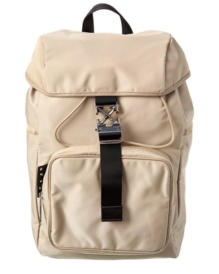 

Мужской нейлоновый рюкзак Off-White Arrow Tuc бежевый, NA