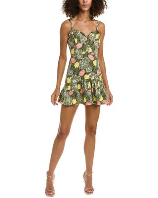 

Сарафан из смесового льна Bcbgmaxazria женский, Зеленый