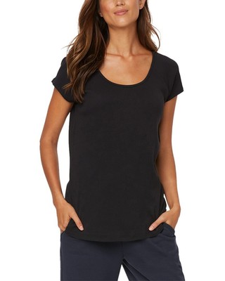 

Женский свитер размера  в рубчик Nydj с круглым вырезом реглан, Черный