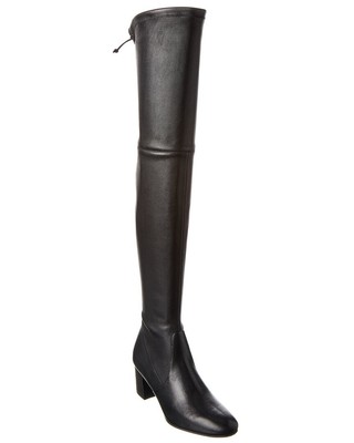 

Stuart Weitzman Genna 60 City Кожаные женские сапоги выше колена, Черный, NA