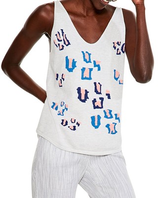 Женская майка Nic+Zoe Petite Abstract Animal Vital Tank