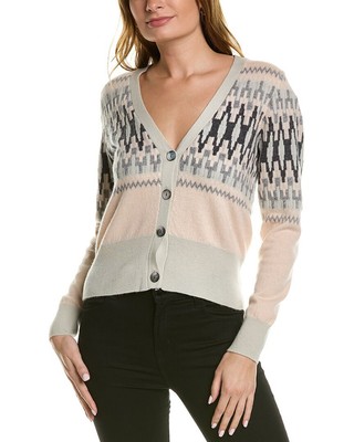 

Женский кардиган Scott - Scott London Fairisle Bobby из шерсти и кашемира, White multi