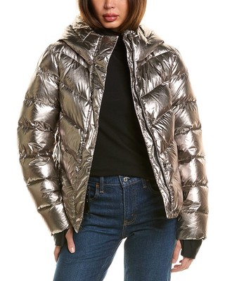 Пуховик Куршевель с открыткой Женский серый 46